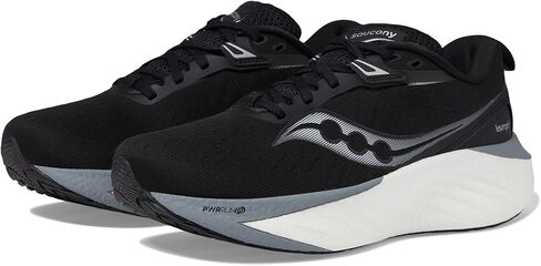 حذاء رياضي للسيدات من Saucony Triumph 22، أسود/أبيض، 8 in Kuwait