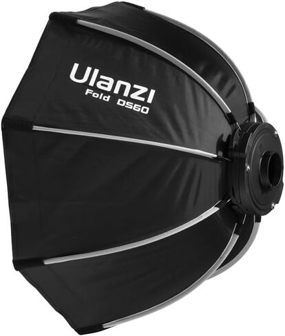 VIJIM 40CM Mini Bowens Mount Octagon Softbox Octagonal Speedlite, Studio Flash, Speedlight Umbrella Softbox with Carrying Bag, Lightweight Compatible with Ulanzi 40W/40W Pro/60W Video Light in Saudi Arabia