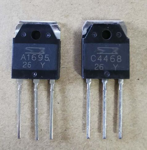 Eborsi 2 أزواج من 2SA1695 و2SC4468 للترانزستور Sanken A1695 وC4468 in Kuwait