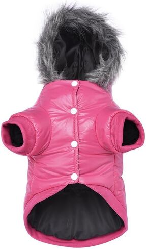 lesypet Dog Coats for Small Dogs, Dog Jacket Warm Dog Winter Coat Windproof Puffer Jacket for Small Dogs Puppy, Pink M in Saudi Arabia