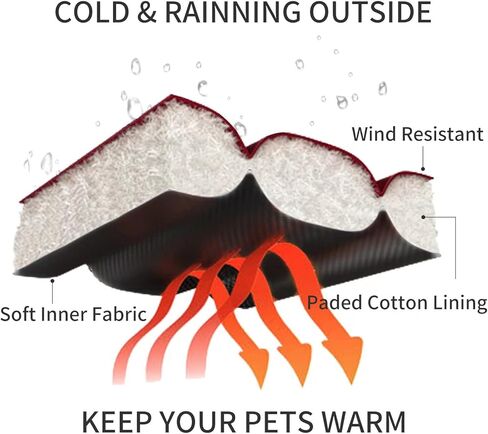 lesypet Dog Coats for Small Dogs, Dog Jacket Warm Dog Winter Coat Windproof Puffer Jacket for Small Dogs Puppy, Pink M in Saudi Arabia