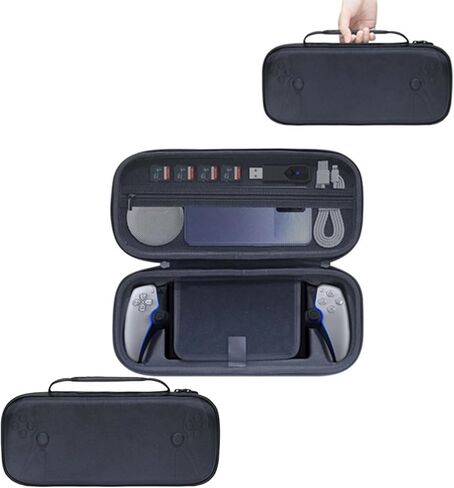 حقيبة حمل بوابة JOYSOG PS5 لجهاز Playstation Portal Remote Player حقيبة تخزين وحدة التحكم المحمولة وواقي شاشة محمول، أسود، حقيبة يد فقط، منظم حقيبة in Saudi Arabia