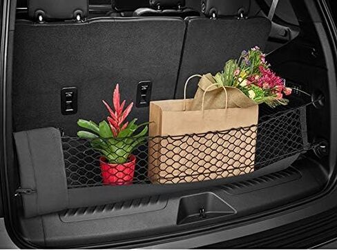 Envelope Style Trunk Mesh Cargo Net For Chevrolet Tahoe LS LT RST 2021-2024 - Car Accessories - Premium Trunk Organizers and Storage - Cargo Net for SUV - Vehicle Carrier Organizer for Chevrolet Tahoe in Saudi Arabia