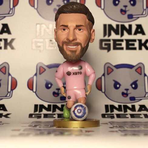 Soccerwe Football Star Miami Player Figures #10 طقم ميسي الوردي لموسم 2023 in Kuwait