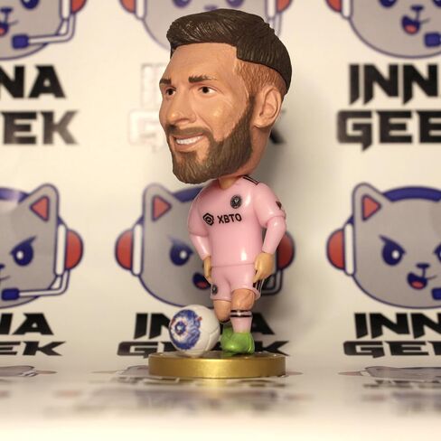 Soccerwe Football Star Miami Player Figures #10 طقم ميسي الوردي لموسم 2023 in Kuwait