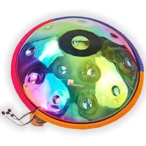 22 بوصة Handpan Drum-D Minor ، 440Hz Steel Cercussion أداة للتأمل والموسيقى (Purple ، 22in-9 Notes) in Kuwait