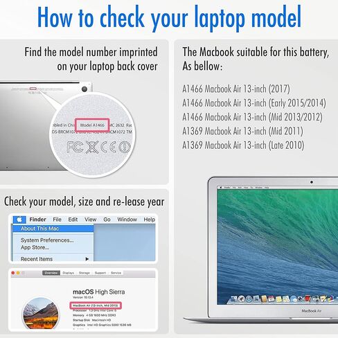 NinjaBatt بطارية بديلة A1618 A1398 لجهاز Apple MacBook Pro Retina 15 بوصة [منتصف عام 2015 فقط] - تدوم طويلاً [11.36 فولت/99.5 وات في الساعة] in Kuwait