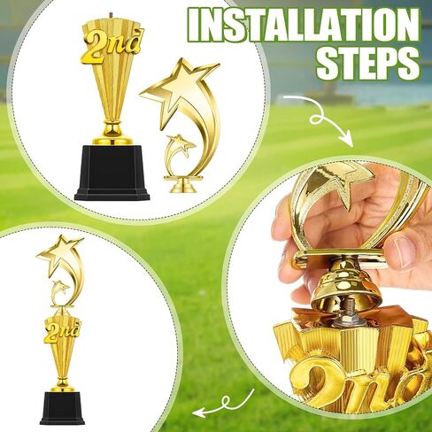 6 PCS 1st 2rd Place Trophy جائزة الكأس البلاستيكية في المركز الأول لبطولة الرياضة كأس جائزة مضحكة لمسابقات كرة القدم لكرة القدم حفل مكافأة in Saudi Arabia