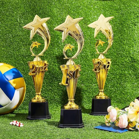 6 PCS 1st 2rd Place Trophy جائزة الكأس البلاستيكية في المركز الأول لبطولة الرياضة كأس جائزة مضحكة لمسابقات كرة القدم لكرة القدم حفل مكافأة in Saudi Arabia