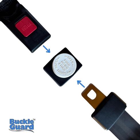 Seat Belt Lock Cover, 2 Pk for Buses & Commercial Use | Helps prevent child escape from seat belts. Ideal for special needs, buses, vans & EMS. Child Resistant cap, No key required. in Saudi Arabia