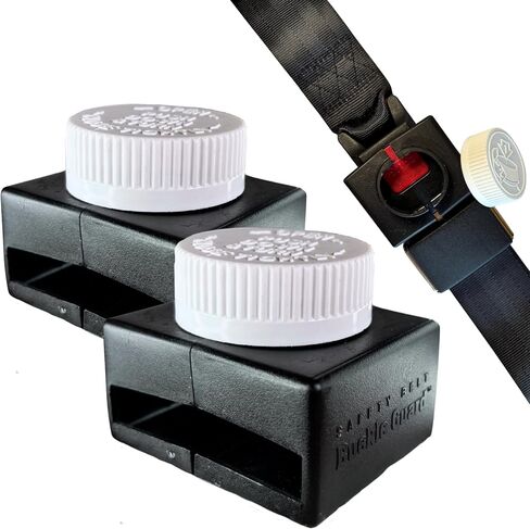 Seat Belt Lock Cover, 2 Pk for Buses & Commercial Use | Helps prevent child escape from seat belts. Ideal for special needs, buses, vans & EMS. Child Resistant cap, No key required. in Saudi Arabia