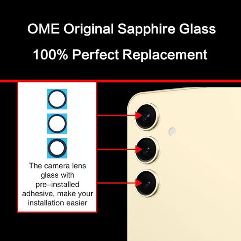 2PCS ASDAWN for Galaxy S22 Ultra Back Rear Camera Lens Glass Replacement for S22 Ultra 6.8 Inches Back Glass Camera Lens Repair kit,with Free Lens Film + Installation Manual + Repair Tool Set in Saudi Arabia