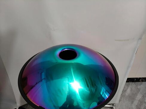 22 بوصة Handpan Drum-D Minor ، 440Hz Steel Cercussion أداة للتأمل والموسيقى (Purple ، 22in-9 Notes) in Kuwait