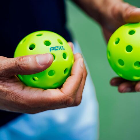PCKL Optic Speed Pickleball Balls | Choose Indoor or Outdoor Pickleballs | USAPA Tournament Aproved | 4 Pack Crack-Resistant (Indoor Ice Blue) in Saudi Arabia