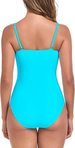 Women's Twist Front One Piece Swimsuits Ruched Bathing Suits Sweetheart Neckline Swimwear in Saudi Arabia