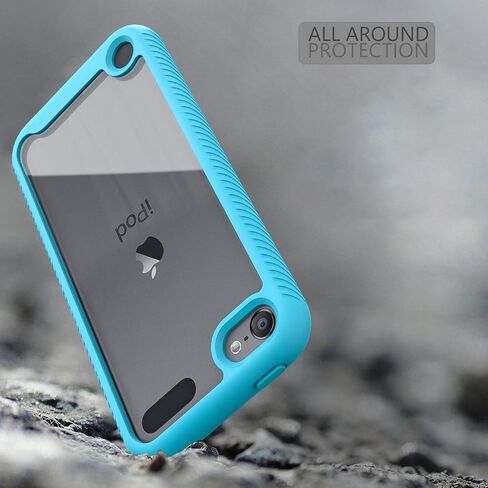 حافظة iPod Touch 7، حافظة iPod Touch 6، حافظة SLMY Armor مقاومة للصدمات مع واقي شاشة مدمج، غطاء متين هجين مقاوم للصدمات شديد التحمل لجهاز Apple iPod Touch 5/6/7th Generation (ذهبي وردي لامع) in Saudi Arabia