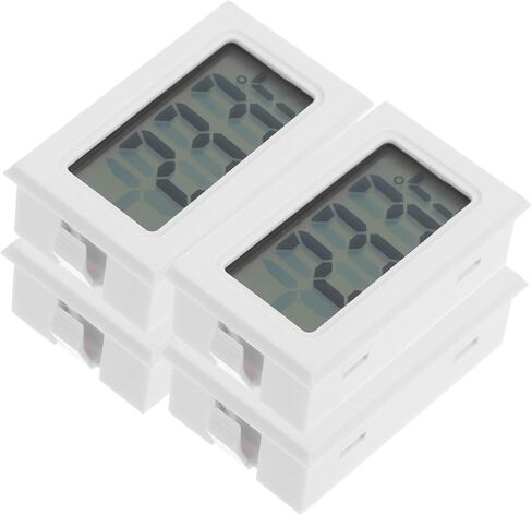 SUPVOX 4Pcs Digital Temperature Hygrometer with LCD Display Compact Embedded Thermometer for and Reptile Use Accurate Sensor Technology for Reliable Measurements in Saudi Arabia