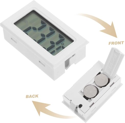 SUPVOX 4Pcs Digital Temperature Hygrometer with LCD Display Compact Embedded Thermometer for and Reptile Use Accurate Sensor Technology for Reliable Measurements in Saudi Arabia