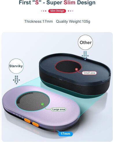 STARVIKY Undetectable Mechanical Mouse Jiggler, Ultra-Slim Automatic Mouse Mover, with On/Off Switch and Random Interval Timer, Active Mouse Moving Device, Driver-Free Mouse Wiggler Shaker Silently in Kuwait