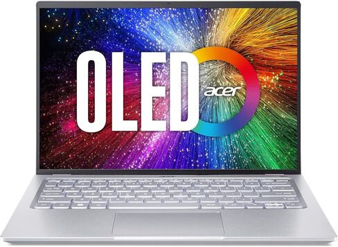 كمبيوتر محمول Acer Swift Go Intel Evo رفيع وخفيف الوزن مقاس 14 بوصة 1920x1200 100% sRGB شاشة تعمل باللمس Intel Core i7-1355U Intel Iris Xe 16GB LPDDR5 512GB Gen 4 SSD SFG14-71T-72QV in Kuwait