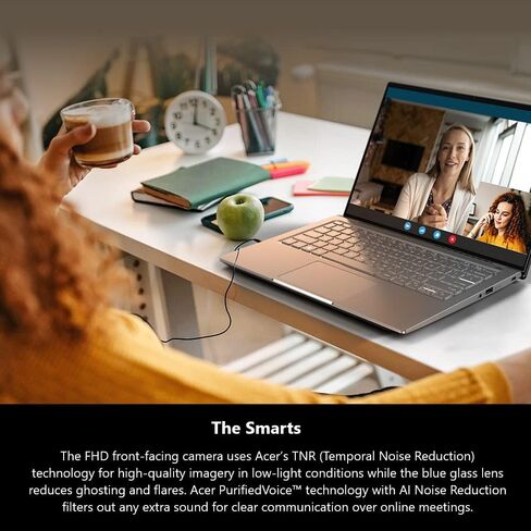 كمبيوتر محمول Acer Swift Go Intel Evo رفيع وخفيف الوزن مقاس 14 بوصة 1920x1200 100% sRGB شاشة تعمل باللمس Intel Core i7-1355U Intel Iris Xe 16GB LPDDR5 512GB Gen 4 SSD SFG14-71T-72QV in Kuwait