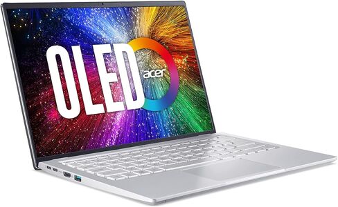 كمبيوتر محمول Acer Swift Go Intel Evo رفيع وخفيف الوزن مقاس 14 بوصة 1920x1200 100% sRGB شاشة تعمل باللمس Intel Core i7-1355U Intel Iris Xe 16GB LPDDR5 512GB Gen 4 SSD SFG14-71T-72QV in Kuwait