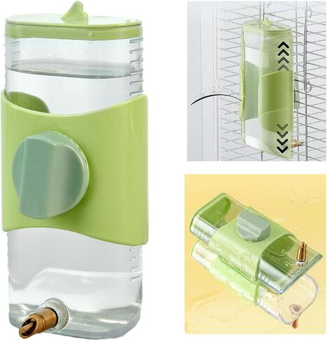 300ml Small Pet Water Drinking Fountain Bottle Feeder Parrot Dispenser Cage Hangable Bottles Leak Proof Bird for Feeders for Indoor Cages for Parakeet Automatic for Parakeet and Dispenser in Saudi Arabia