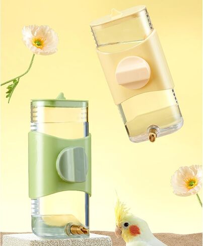 300ml Small Pet Water Drinking Fountain Bottle Feeder Parrot Dispenser Cage Hangable Bottles Leak Proof Bird for Feeders for Indoor Cages for Parakeet Automatic for Parakeet and Dispenser in Saudi Arabia