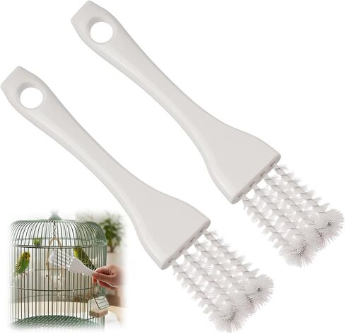 2 PCS Bird Cage Cleaner, Long Handle Bird Poop Remover for Pet Cages, Professional Parrot Cage Accessories Toolfor Better Cleaning of Bird Droppings from Pet Cages Parrot Cages Bird Perches in Kuwait