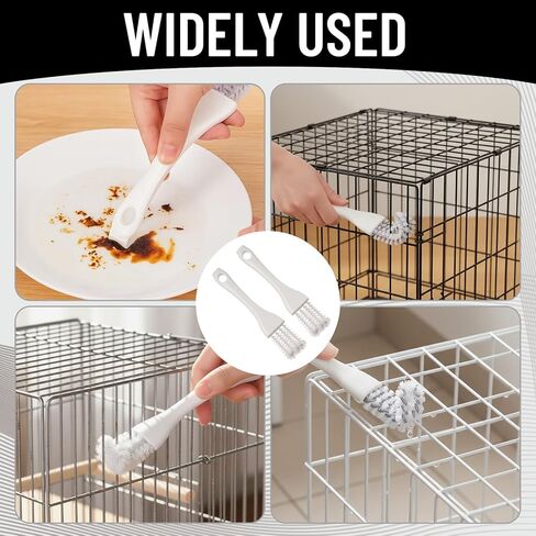 2 PCS Bird Cage Cleaner, Long Handle Bird Poop Remover for Pet Cages, Professional Parrot Cage Accessories Toolfor Better Cleaning of Bird Droppings from Pet Cages Parrot Cages Bird Perches in Kuwait