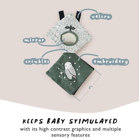 Ocean Crinkle Stroller Toy, Hanging Baby Toy with Mirror in Kuwait