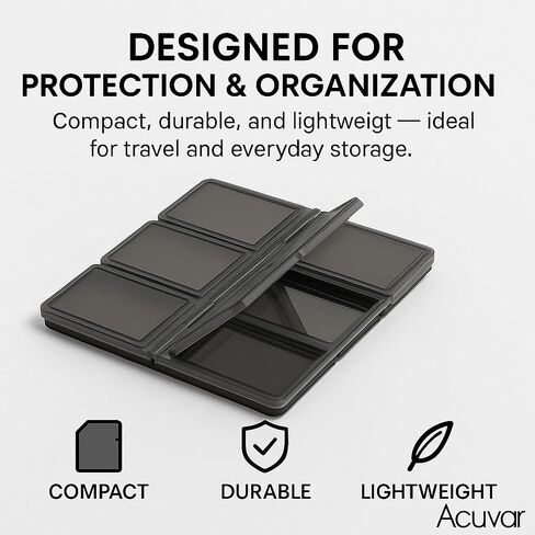 Acuvar 12 Slot SD/SDHC Memory Card Hard Plastic Cases in Saudi Arabia