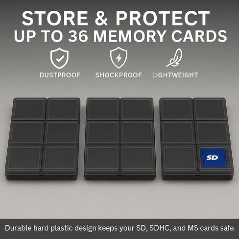 Acuvar 12 Slot SD/SDHC Memory Card Hard Plastic Cases in Saudi Arabia