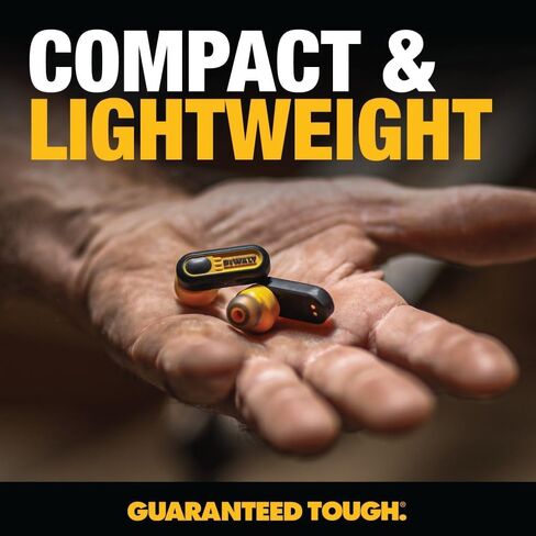 DEWALT True Wireless Bluetooth Earbuds — TWS Bluetooth Headphones — Wireless Earbuds with Type C Charging Case — Waterproof Wireless Earphones — Jobsite Pro-X1 Premium Sound for Outdoor Work in Saudi Arabia
