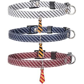 3 قطع من طوق القطط، أشرطة للقطط، طوق للقطط، قابل للتعديل 7.8-11.8 بوصة، مجموعات أطواق للقطط سريعة الفك مع ربطات عنق صغيرة للفتيات والأولاد والقطط، شريط قطني كلاسيكي in Kuwait