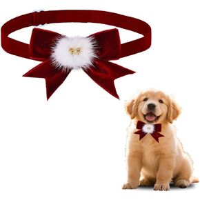 عطلة الأقواس للكلاب القطط جرو الحيوانات الأليفة الشريط القوس التعادل لطوق الكلب لعيد الميلاد حزب الملحقات للحيوانات الاليفة الكلب القط الأحمر القوس التعادل الكلب الياقات للكلاب المتوسطة جرو العلاقات القوس للبنين بنات عيد الميلاد ربطة عنق in Kuwait