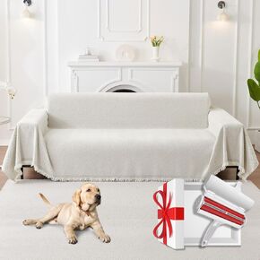 Couch and Sofa Covers with Pet Hair Removal Tool Included, Universal Size Throw Blanket 91"x134", Couch Cover for Dogs Washable, Seat Covers, Sofa Furniture Protector. in Saudi Arabia