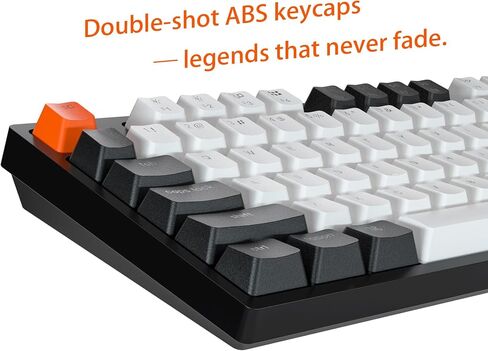 Keychron C1 Pro Custom Wired Mechanical Keyboard, TKL Layout RGB QMK/VIA Programmable Macro with Hot-swappable K Pro Red Switch OEM Profile Double-Shot PBT Keycaps Compatible for Mac Windows Linux in Saudi Arabia