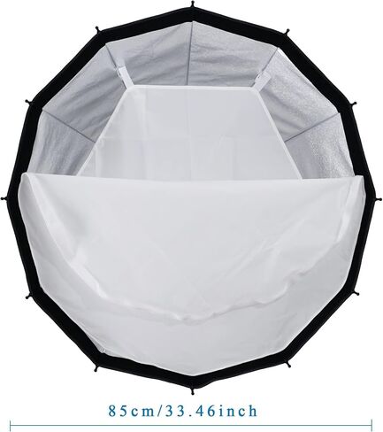 WELLMAKING 25.6" Parabolic 16K Softbox Quick Fold for Photography in Kuwait