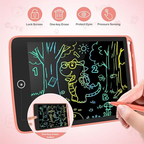 2 حزمة من تابلت الكتابة LCD، لوحة رسم ملونة بشاشة 8.5 بوصة للأطفال، ألعاب تعليمية هدايا عيد ميلاد وألعاب أنشطة السفر للأطفال من سن 3 4 5 6 سنوات من الأولاد والبنات الصغار (برتقالي أزرق) in Kuwait