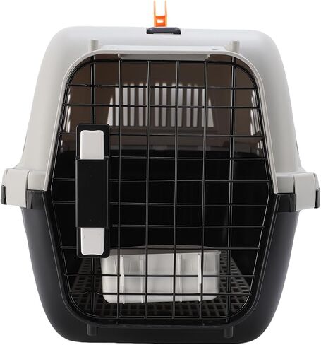 Diydeg Pet Carrier for Travel, Lightweight Hard Sided Cat Carrier with Handle & Water Container, Ventilated Design, Easy Assembly, Portable Dog Crate for Outdooor Indoor (Black) in Saudi Arabia