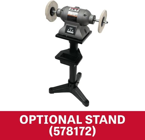 JET 8-Inch Industrial Buffer, 3600 RPM, 1 HP, 1Ph 115V (IBG-8SSB) in Saudi Arabia