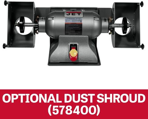 JET 8-Inch Industrial Buffer, 3600 RPM, 1 HP, 1Ph 115V (IBG-8SSB) in Saudi Arabia