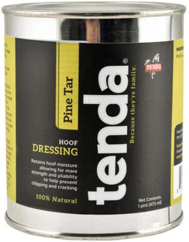 Tenda Pine Tar 1 Pint - يحتفظ برطوبة الحافر مما يسمح بمزيد من القوة والمرونة للمساعدة في التقطيع والتشقق in Kuwait