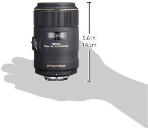 Sigma 258306 105mm F2.8 EX DG OS HSM Macro Lens for Nikon DSLR Camera in Saudi Arabia