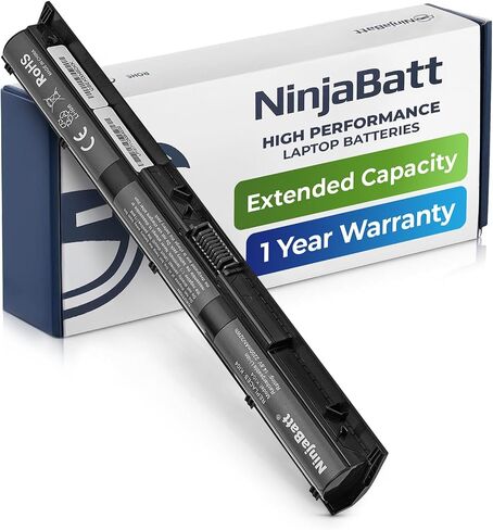 بطارية NinjaBatt لجهاز HP 800049-001 K104 800010-421 KI04 KIO4 HSTNN-LB6R 17-G121WM TPN-Q160 TPN-Q158 TPN-159 TPN-Q161 TPN-Q162 HSTNN-DB6T HSTNN-LB6S - أداء عالي [4 خلايا/2200 مللي أمبير/33 وات في الساعة ] in Kuwait