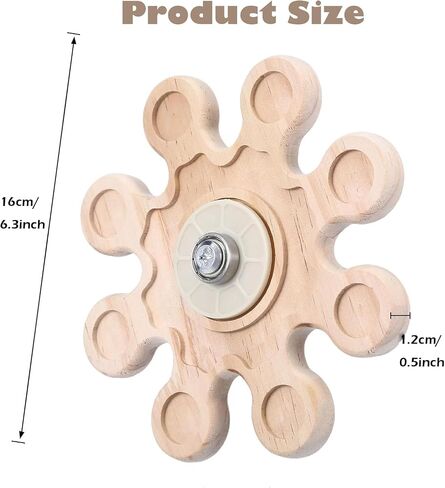 KABASI 3 PCS Wooden Bunny Toys, Safe Rabbit Guinea Pigs Bite-Resistant Natural Wooden Chew Teeth Grinding Toys for Chinchillas Hamsters Small Animals Rat Playing Indoor Outdoor in Saudi Arabia