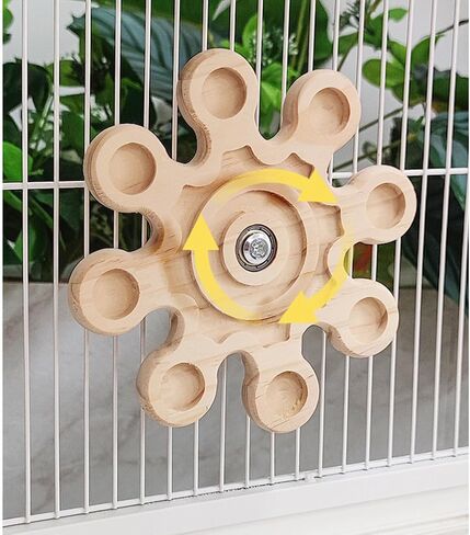 KABASI 3 PCS Wooden Bunny Toys, Safe Rabbit Guinea Pigs Bite-Resistant Natural Wooden Chew Teeth Grinding Toys for Chinchillas Hamsters Small Animals Rat Playing Indoor Outdoor in Saudi Arabia