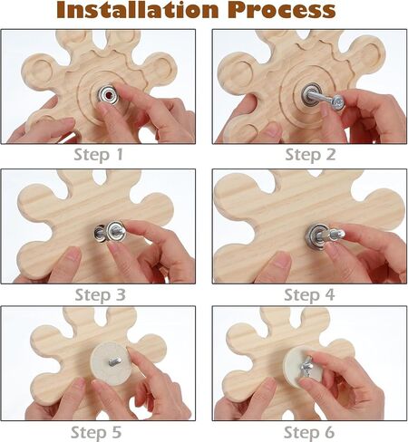 KABASI 3 PCS Wooden Bunny Toys, Safe Rabbit Guinea Pigs Bite-Resistant Natural Wooden Chew Teeth Grinding Toys for Chinchillas Hamsters Small Animals Rat Playing Indoor Outdoor in Saudi Arabia