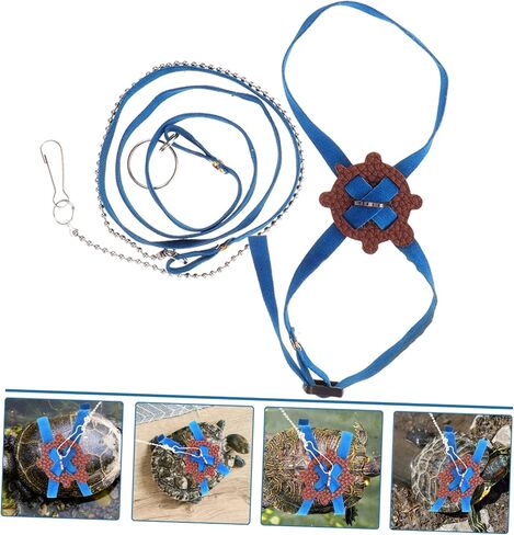 UPKOCH Adjustable Turtle Harness Leash Portable Tortoise Walking Rope for Outdoor Use 1-Piece PET Pulling Rope Suitable for Small Turtles and Tortoises in Kuwait